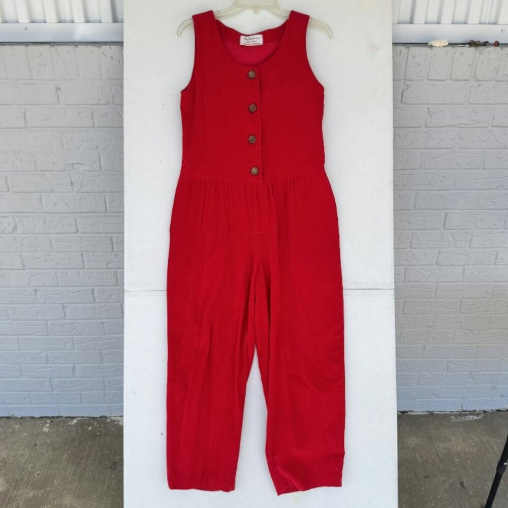 Vintage Handmade Corduroy Pant Romper Jumpsuit Women's XXS